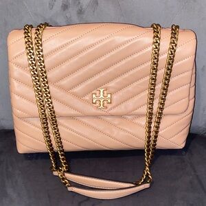 Tory Burch Blush Kira Chevron Convertible Shoulder Bag